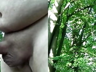 Big Cock Handjob In Outdoor Side